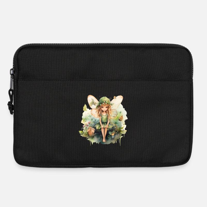 Kleine Aquarellfee - Laptoptasche 13" - Schwarz