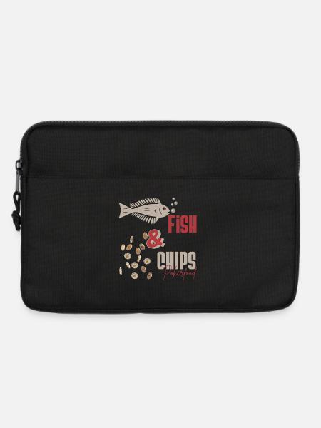 Poker- POKER FISH AND CHIPS Poker food- poker play - Laptop bag 13" - black