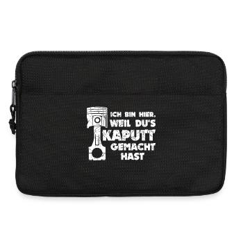 Mechaniker Job Arbeiter Workaholic Statement - Laptoptasche 13" - Schwarz - Vorne