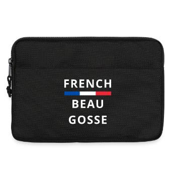 Beau Gosse Français - humour mec séduisant - Sacoche pour ordinateur portable 13 pouces - noir - Devant