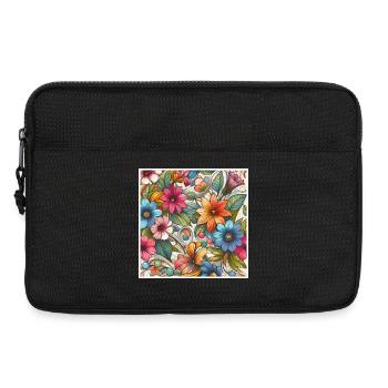 Colorful Plant Flowers - Laptop bag 13" - black - Front