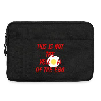 This is not the yellow of the egg - Laptoptasche 13" - Schwarz - Vorne