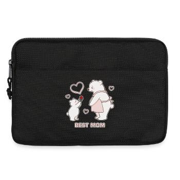 Bären Herzen Beste Mutter Muttertag - Laptoptasche 13" - Schwarz - Vorne