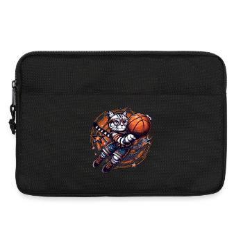 Basketball Cat Dunking Goggles Gift - Laptop bag 13" - black - Front