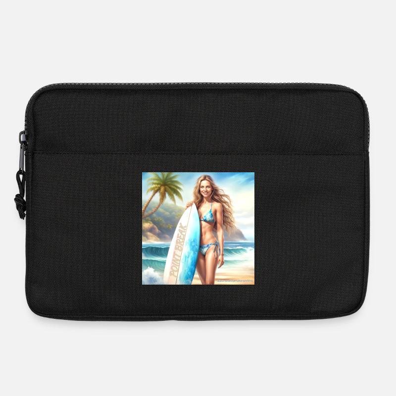 Mädchen Action Surf 2 - Laptoptasche 13" - Schwarz