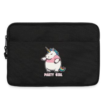 Einhorn Party Girl - Laptoptasche 13" - Schwarz - Vorne