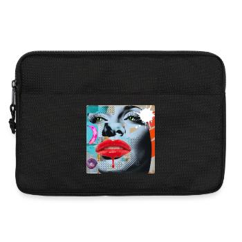 Colorful Collage Pop Art - Laptop bag 13" - black - Front