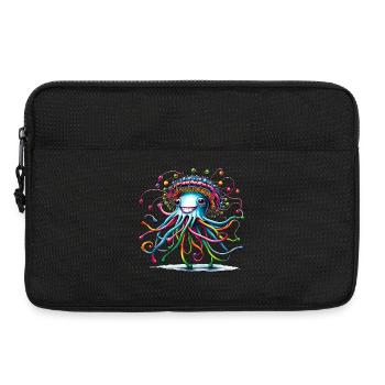 Méduse Chapeau Méduse Animaux Tendance 2024 Coloré - Sacoche pour ordinateur portable 13 pouces - noir - Devant
