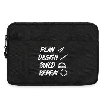 Architekt Routine - Laptoptasche 13" - Schwarz - Vorne