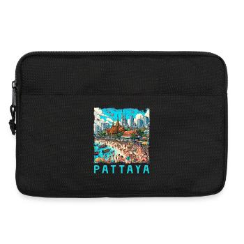 Pattaya Thailand Strand Design - Laptoptasche 13" - Schwarz - Vorne