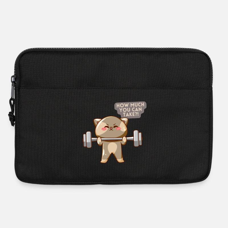 Cat Brave Trainingsmotivation - Laptoptasche 13" - Schwarz