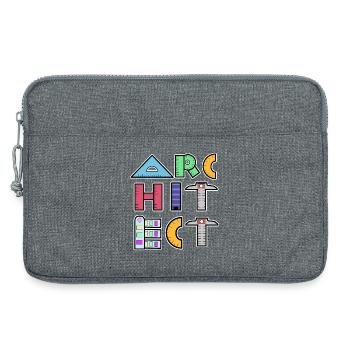 Carrière : Architecte, Profession, Emploi, Travail, Superviseur - Sacoche pour ordinateur portable 13 pouces - gris chiné - Devant