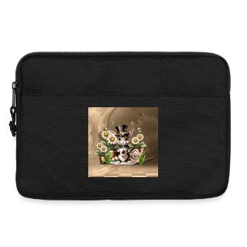 This cute Steampunk Easter Bunny is here - Laptop bag 13" - black - Front