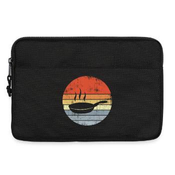 Cooking frying pan - Laptop bag 13" - black - Front