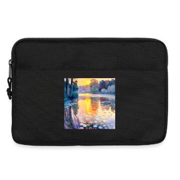 Landschafts-Impressionismus - Laptoptasche 13" - Schwarz - Vorne