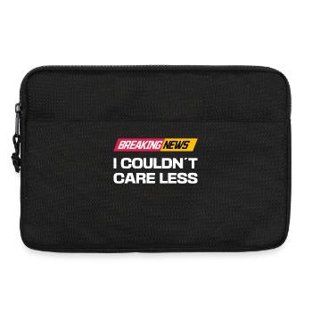 I don't care about the statement funny indifferent - Laptop bag 13" - black - Front