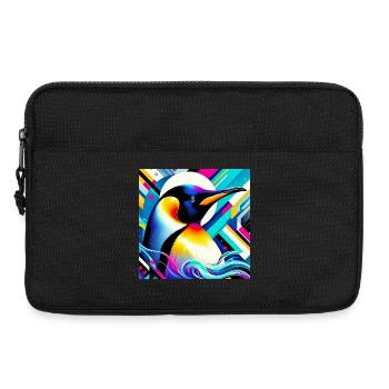 Pingouin - Sacoche pour ordinateur portable 13 pouces - noir - Devant