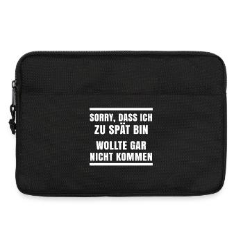Je ne me soucie pas de l’attitude de déclaration - Sacoche pour ordinateur portable 13 pouces - noir - Devant