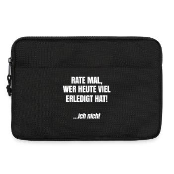 I don't care about funny statement - Laptop bag 13" - black - Front
