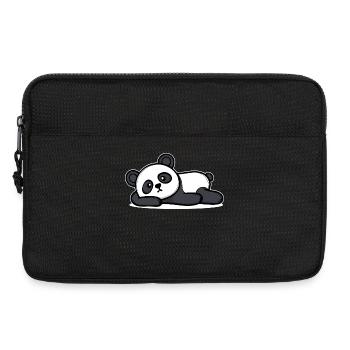 Relax Panda I don't care indifferent attitude - Laptop bag 13" - black - Front