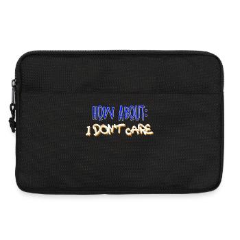 I don't care about the indifferent statement - Laptop bag 13" - black - Front