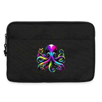 Pieuvre - Sacoche pour ordinateur portable 13 pouces - noir - Devant