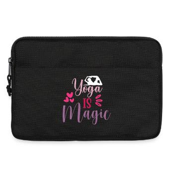 Yoga is Magic - Laptop bag 13" - black - Front