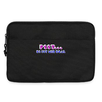 Ist Mir Wurscht Statement Haltung Relax Egal - Laptoptasche 13" - Schwarz - Vorne
