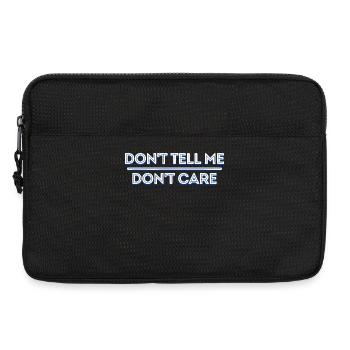 I don't care about cool saying, indifferent attitude - Laptop bag 13" - black - Front