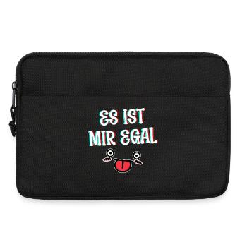Ist Mir Egal Cooler Spruch Haltung Relax Chill - Laptoptasche 13" - Schwarz - Vorne
