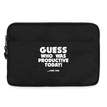 Funny Doesn't Matter Attitude Doesn't Matter to Me Statement - Laptop bag 13" - black - Front