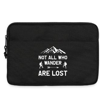 Not All Who Wander All Lost - Laptop bag 13" - black - Front
