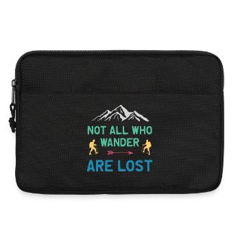 Not All Who Wander All Lost - Laptop bag 13" - black - Front