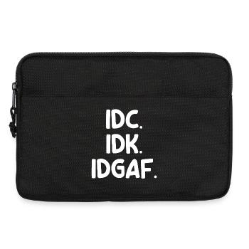 Indifferent Chill Statement I Don't Care Attitude - Laptop bag 13" - black - Front