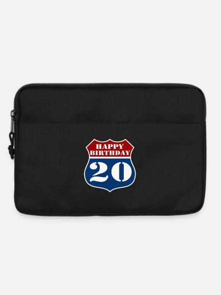 20. Geburtstag , Happy Birthday 20 US (25) - Laptoptasche 13" - Schwarz