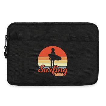 Maman surfeuse - Sacoche pour ordinateur portable 13 pouces - noir - Devant