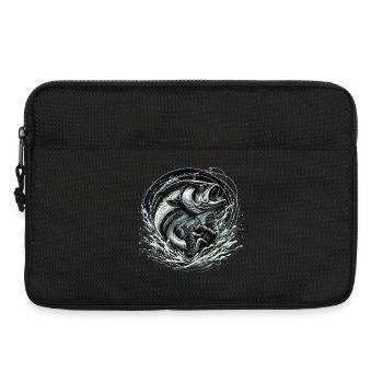 Pêcheur pêcheur dynamique cadeau - Sacoche pour ordinateur portable 13 pouces - noir - Devant