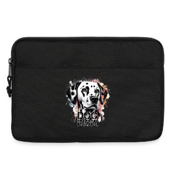 Chien maman Dalmatien chien maman cadeau - Sacoche pour ordinateur portable 13 pouces - noir - Devant