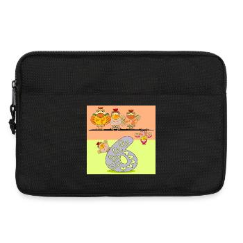 6th Birthday - Six-Year-Old - Chicken Coop - Laptop bag 13" - black - Front