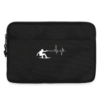 Wakeboard, Cascade, Kitesurfer, Surf, Sports nautiques - Sacoche pour ordinateur portable 13 pouces - noir - Devant