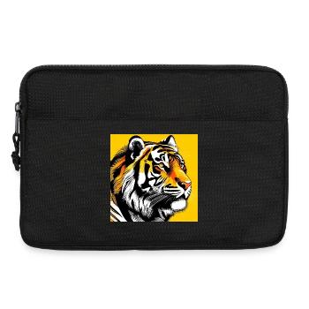 Tiger Pop Art - Laptoptasche 13" - Schwarz - Vorne