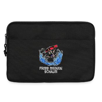 Kitesurfer Surfing Statement Wakeboard Stunt Wave - Laptop bag 13" - black - Front