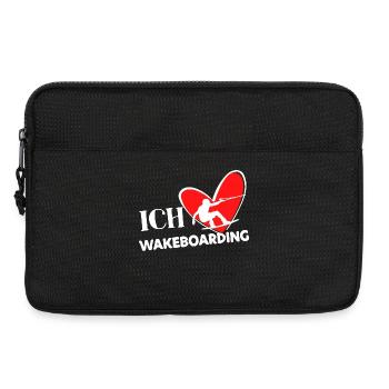 Wakeboard Statement Heart Stunt Kitesurfer Surfing - Laptop bag 13" - black - Front