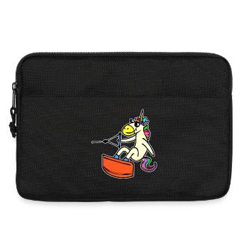 Wakeboard, Licorne, Sports nautiques, Surf, Surf - Sacoche pour ordinateur portable 13 pouces - noir - Devant