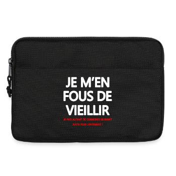 Jugend-Vintage-Humor-T-Shirt - Laptoptasche 13" - Schwarz - Vorne