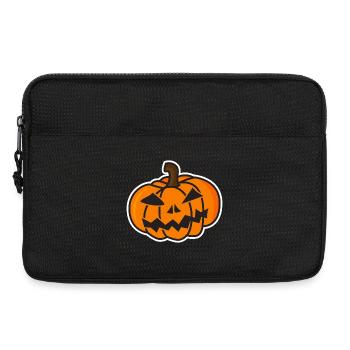 Funny Halloween Pumpkin Mock-up - Laptop bag 13" - black - Front