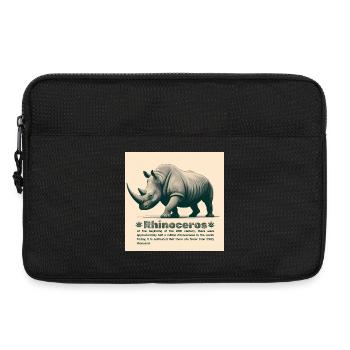 Rhinoceros - Laptop bag 13" - black - Front