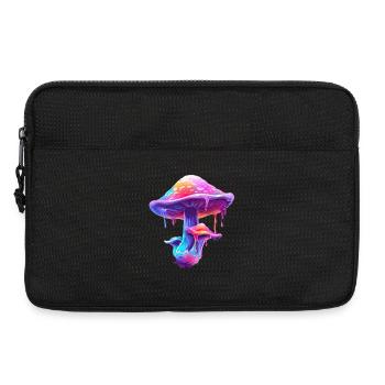 Farbiger Pilz - Laptoptasche 13" - Schwarz - Vorne