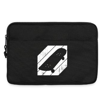Skateboard Drawing - Laptop bag 13" - black - Front