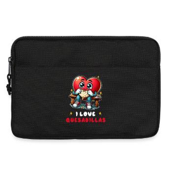 I Love Quesadillas Mexico - Laptop bag 13" - black - Front